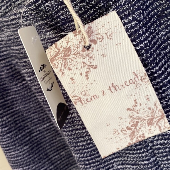 Hem & Thread shorts knit fray embroidered trim at hem small NEW boho hippie - Picture 5 of 8